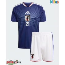 Camiseta Japón Hiroki Ito #21 Primera Equipación para niños Mundial 2026 manga corta (+ pantalones cortos)